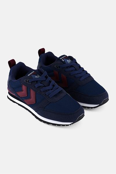 hummel Kids Boy Monaco 86 Lace up Sports Shoes, Navy Blue