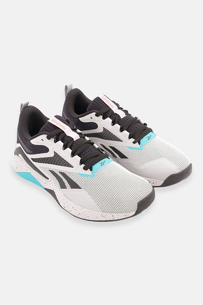 Reebok Men Nanoflex Lace Up Training Shoes, Grey/Black
