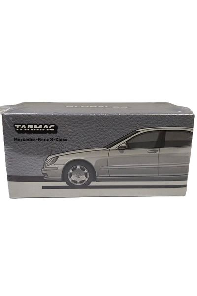 BLACK SPACE Nessiworld Tarmac Works 1/64 مرسيدس بنز S-Class فضي لامع معدني