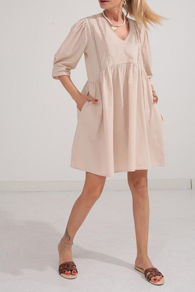 Suzi MINI ROCHIE DETALIE DANTELĂ 100% BUMBAC 1615