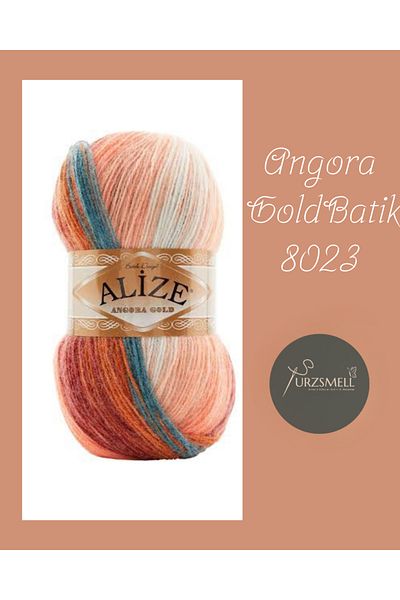 urzsmell ANGORA GOLD BATIK ΠΛΕΚΤΟ ΚΡΕΑΤΙΚΟ ΣΑΛΙ ΠΟΥΛΟΒΟΥΡΓΙΟ 20% ΜΑΛΛΙ 80% ΑΚΡΥΛΙΚΟ