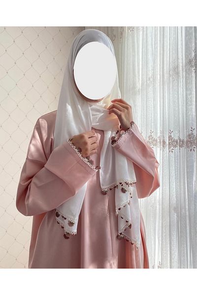 Nimet Abla Butik Hand Embroidered Prayer Robe Suit