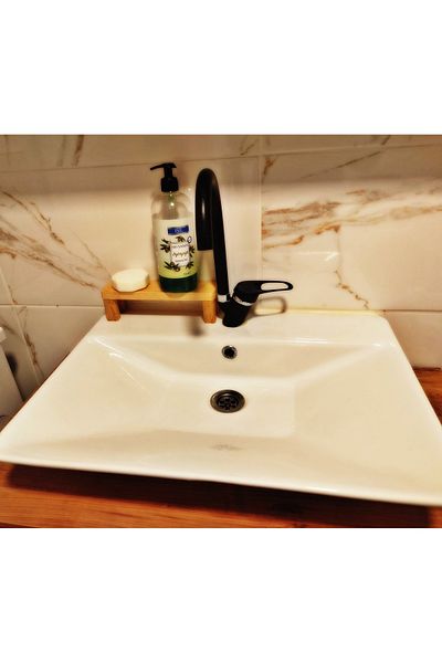 Leur Home Suport decorativ din lemn Tablă de prezentare Organizator de bucătărie Bol pentru sos Oală cu ulei Suport pentru săpun lichid