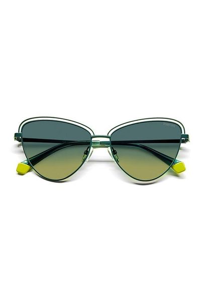 Polaroid ochelari de soare PLD 4094/S-1ED-57 pentru femei, ochi de pisică cu lentile galbene/verde degradate/polarizate