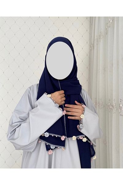 Nimet Abla Butik Hand Embroidered Prayer Robe Suit