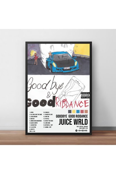 Orendart Juice Wrld - Goodbye Good Riddance Albüm Spotify Çerçeveli Poster Tablo