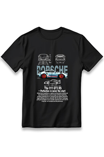 EZG Business Tricou PORSCHE GT3 RS Unisex 100% bumbac, confortabil, cu imprim...