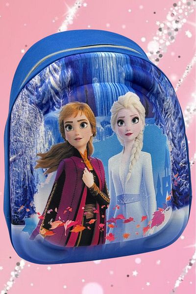 Uniquerrs 2-6 ani Grădiniță Creșă Elsa Frozen 3d Eva Printed Rucsac zilnic și ghiozdan