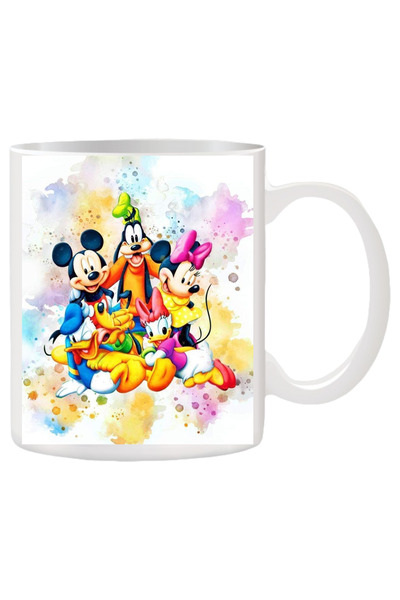 OEM Cana albă personalizată „Mickey Mouse Clubhouse”, INOVATIX. 330 ml