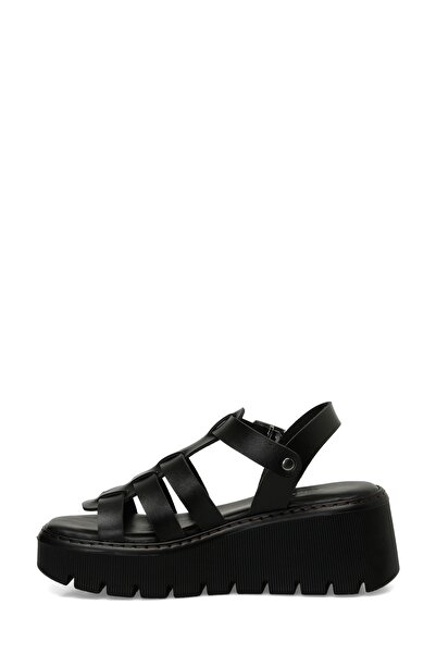 Polaris 323608 .Z 4Fx Černé dámské sandály se silnou podrážkou