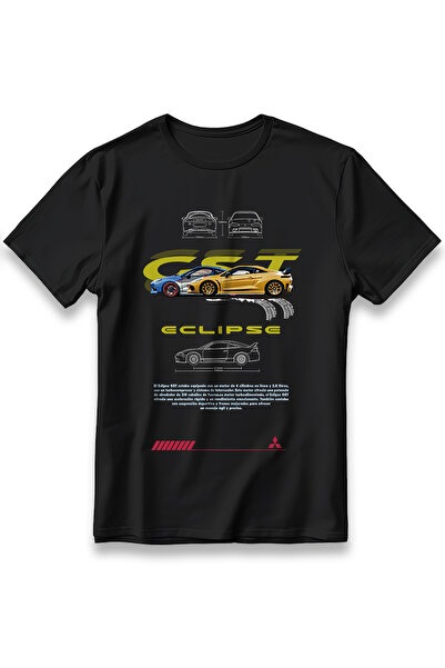 EZG Business Tricou MITSUBISHI ECLIPSE Unisex 100% bumbac, confortabil, cu im...