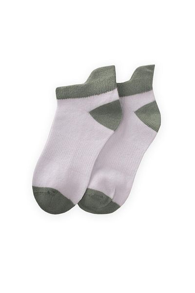 Cigit Colorful Children's Booties Socks with Toe Heel 5-12 Years Old Green