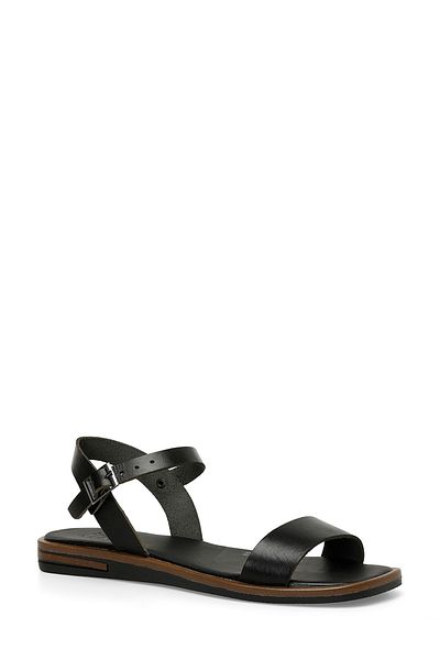 İnci Inci Castor 4Fx Women's Black Flat Sandals