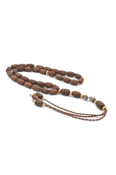 Murty99 Turan Erdiren Usta İşi Koyu Zeytin Çekirdeği Tesbih