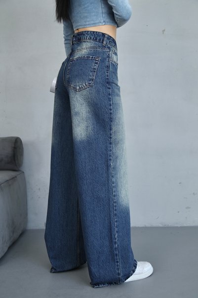 shop PANTALONI JEAN BAGGY VERDE