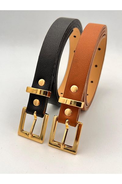 MODAM HİFA 2cm Πλεκτή χρυσή αγκράφα Γυναικεία ζώνη παντελονιού Ζώνη φόρεμα Ζώνη πουκάμισο Ζώνη μπουφάν