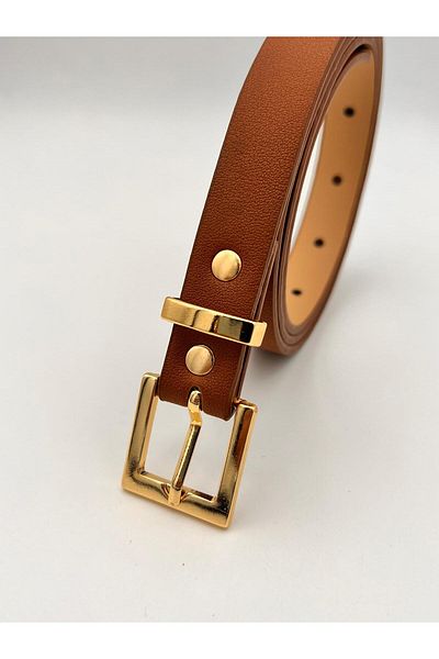 MODAM HİFA 2cm Πλεκτή χρυσή αγκράφα Γυναικεία ζώνη παντελονιού Ζώνη φόρεμα Ζώνη πουκάμισο Ζώνη μπουφάν