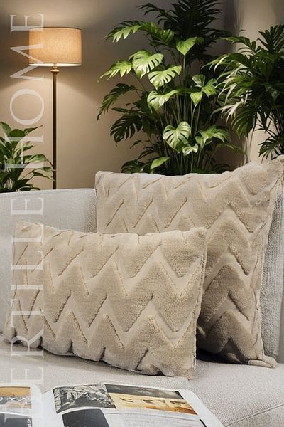 Bertille Home Διακοσμητικό κάλυμμα μαξιλαριού ριχτάρι διπλής όψης Welsoft Jacquard Bohemian Style Punch Pattern
