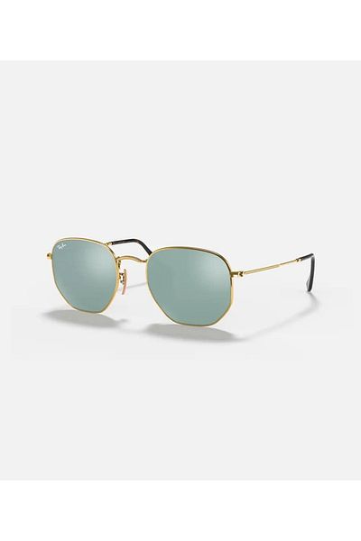 Ray-Ban Hexagonal Mirror Sunglasses RB3548N 001/30 Size 54