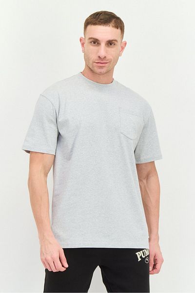 Puma x Select Men Sportswear Fit Short Sleeve Outdoor T-Shirt, Light Grey