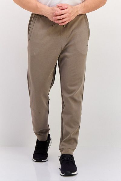BOSS Men Regular Fit Solid Drawstring Sweatpants, Grey