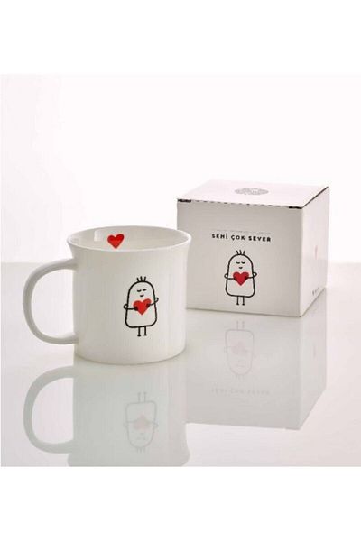 Paşabahçe I Love You So Much Porcelain Mug 400cc