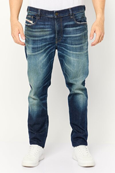 Diesel Men Skinny Fit Washed Denim jeans, Navy