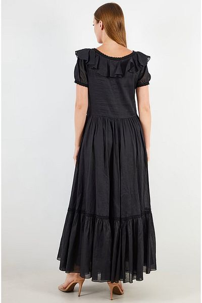 Saint Laurent Women Solid Cocktail Dress, Black