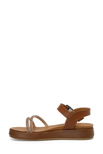 İnci Inci Wolf 4Fx Tan Women's Thick Sole Sandals