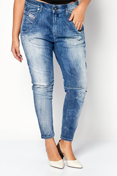 Diesel Women FAYZA-T Stretch Fit Washed Stretchable Jeans, Wash Blue
