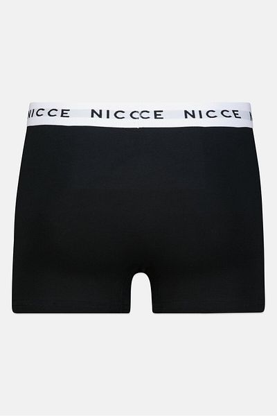 Nicce Men 3Pcs Pack Brand Logo Boxers, Black
