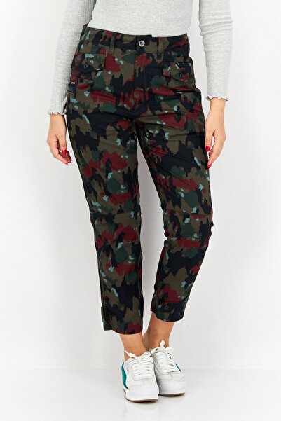 RawX Women Regular Fit Camouflage Cargo Pants, Multicolor