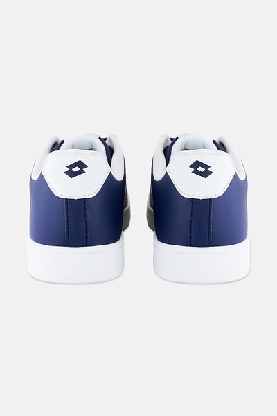Lotto Men Brand Logo Lace Up Casual Shoes, Navy/white