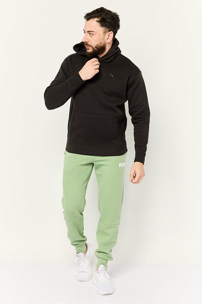 Puma X Sorayama Men Relaxed Fit Long Sleeves Outdoors Hooded Sweatshirts, Black