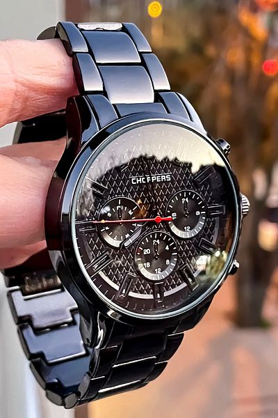 Choppers Black Sports Men's Wrist Watch + Bracelet Gift