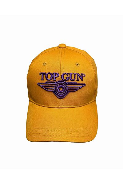 TOP GUN 3D Embroidered Logo Cap Men's Adjustable Cotton Hat Bold Raised Design for Everyday Style