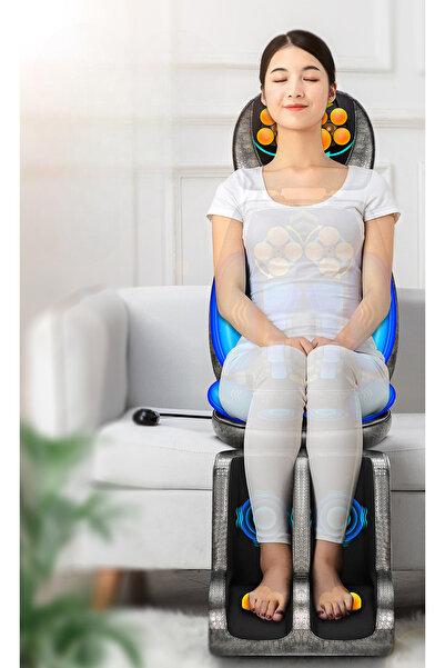 Mega Plus Masaj Koltuğu boyun bel Kalça Bacak Ayak Masajı çok fonksiyonlu titreşimli vücut yoğurma minderi