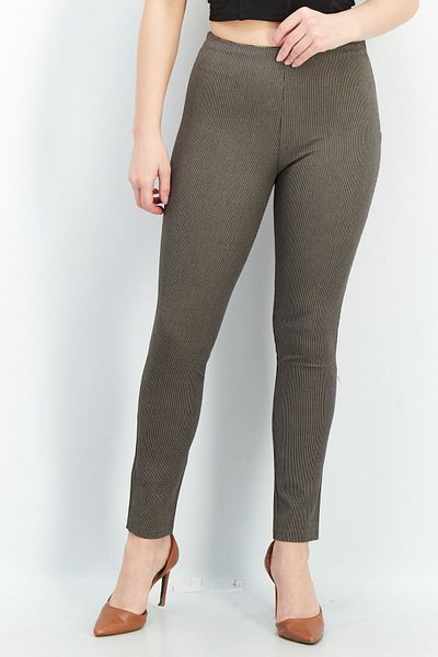 French Connection Women Regular Fit Textured Pull On Pants, Black