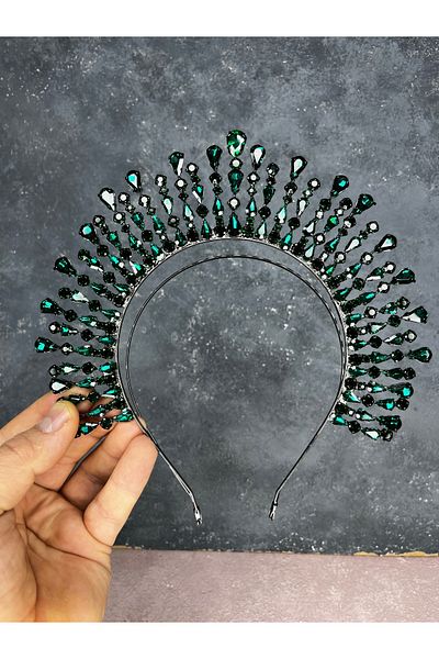 Hayalperest boncuk Ayas High Party Bridal Henna Crown
