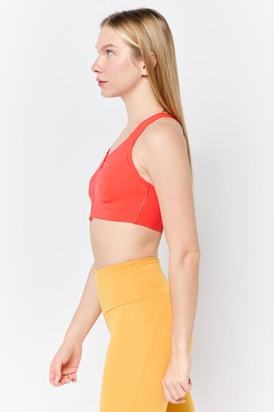 adidas Women Lightly Padded Training Spots Bra, Red