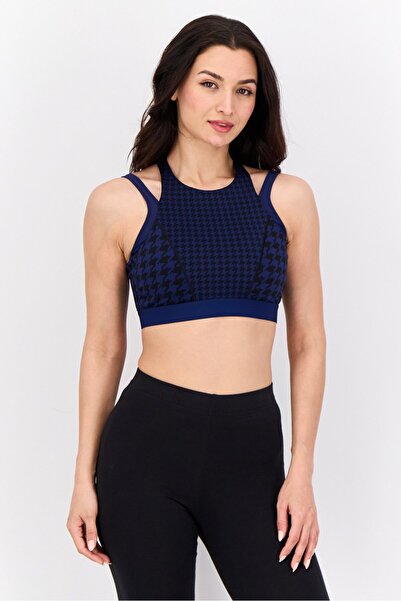 adidas x Ivy Park Women Brand Logo Padded Sports Bra, Navy/Black