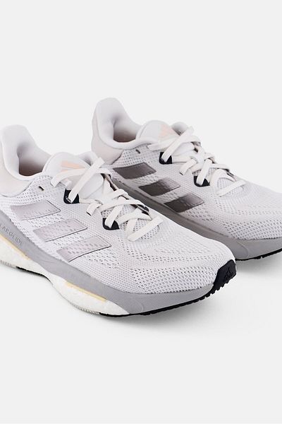 adidas Women Lace Up Solarglide Running Shoes, White