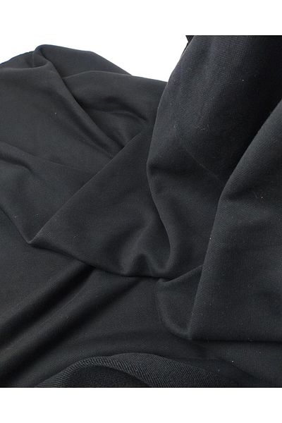 Kumaş Parça Tok 3 Thread Combed Cotton σε μαύρο χρώμα (Πλάτος 180 cm x Μήκος 200 cm)