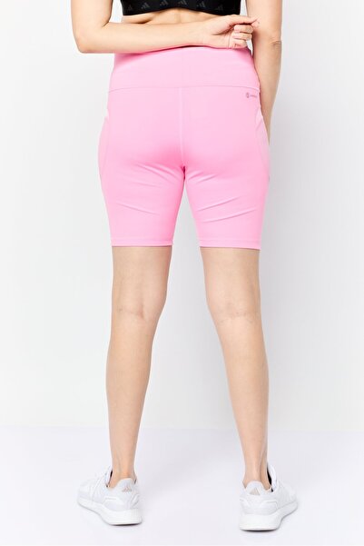 adidas Women Tight Fit Brand Logo Training Tights, Pink