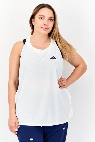 adidas Women Sportswear Fit Sleeveless Training Tank Top, White
