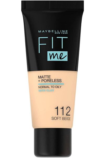 Maybelline New York Maybelline New York Fit Me Matte + Poreless Foundation - 112 Soft Beige