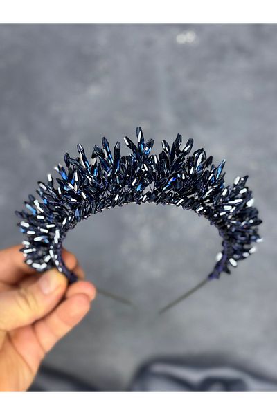 Hayalperest boncuk River Beaded Bridal Henna Crown Hair Accessory