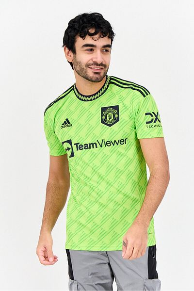 adidas Men Sportswear Fit Short Sleeves Training T Shirt, Bright Green