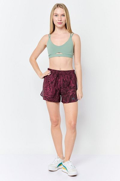 adidas Women Sportswear Fit 3 Inseam Training Shorts, Plum