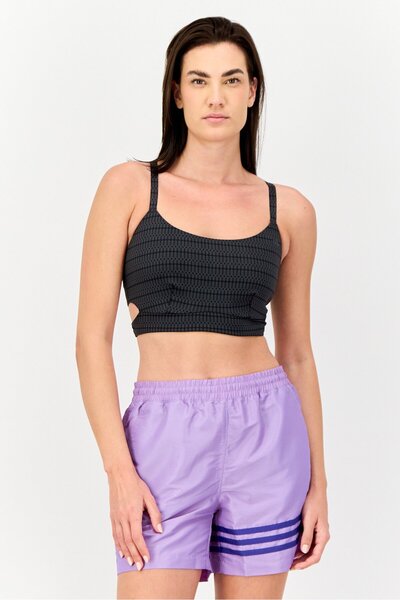 adidas حمالة صدر رياضية مبطنة مطبوعة بالكامل للنساء لممارسة اليوجا والاستوديو...